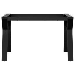 Berkfield Home Coffee Table Legs Y-Frame 70x60x43 cm Steel in Black - Size: 70 x 60 x 43 cm - thumbnail 4
