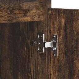 Berkfield Home Sideboard with Drawers Smoked Oak 100.5x35x76 cm Engineered Wood in Brown - thumbnail 9