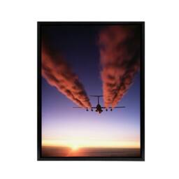 "Artery8 US Military USAF C 141 Starlifter Aircraft Framed Canvas Wall Art Print - Size: W12"" x H16""" - thumbnail 1
