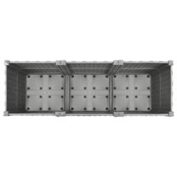 Berkfield Home Raised Bed 120x40x38 cm Polypropylene in Grey - Size: 120 x 40 x 38 cm - thumbnail 6