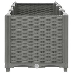 Berkfield Home Raised Bed 120x40x38 cm Polypropylene in Grey - Size: 120 x 40 x 38 cm - thumbnail 5