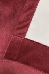 Enhanced Living 100% Blackout Luxury Supersoft Velvet Thermal Tape Top Curtains for Living Room & Bedrooms in Red - Size: 117 cm width x 183 cm drop - thumbnail 5