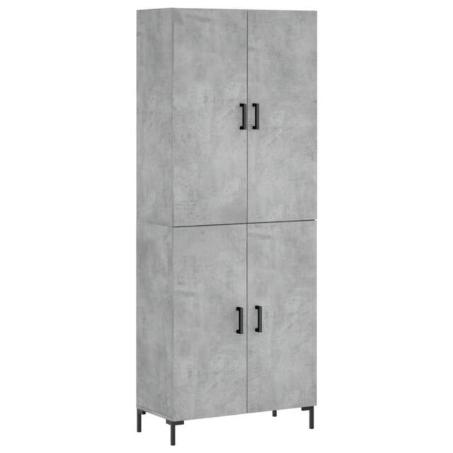 Berkfield Home Highboard Concrete Grey 69.5x34x180 cm Engineered Wood - image 1
