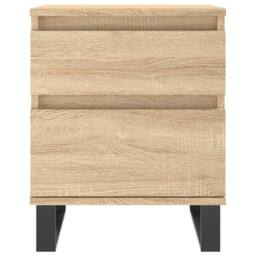 Berkfield Home Modern Bedside Cabinets 2 pcs Sonoma Oak 40x35x50 cm Engineered Wood in Light Brown - Size: 40 x 35 x 50 cm - thumbnail 6