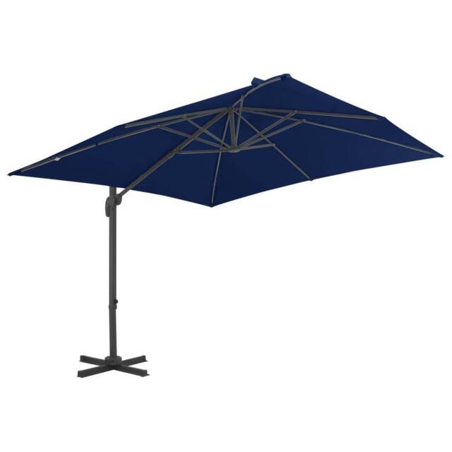 Berkfield Home Cantilever Umbrella with Aluminium Pole 3x3 m Azure Blue - image 1