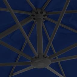 Berkfield Home Cantilever Umbrella with Aluminium Pole 3x3 m Azure Blue - thumbnail 6