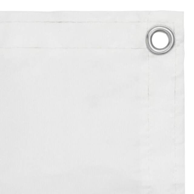 Berkfield Home Balcony Screen White 90x300 cm Oxford Fabric - image 1