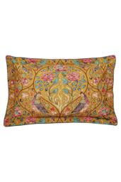 Morris & Co 'Seasons By May' Cotton Percale Duvet Cover Set in Mustard - Size: Super King - thumbnail 3