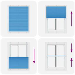Berkfield Home Pleated Blind Blue 110x100 cm Fabric Width 109.4 cm Polyester - thumbnail 5