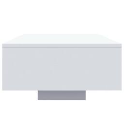 Berkfield Home Coffee Table with LED Lights White 85x55x31 cm - Size: 85 x 55 x 31 cm - thumbnail 6