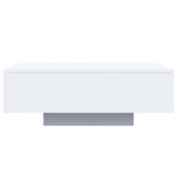 Berkfield Home Coffee Table with LED Lights White 85x55x31 cm - Size: 85 x 55 x 31 cm - thumbnail 7