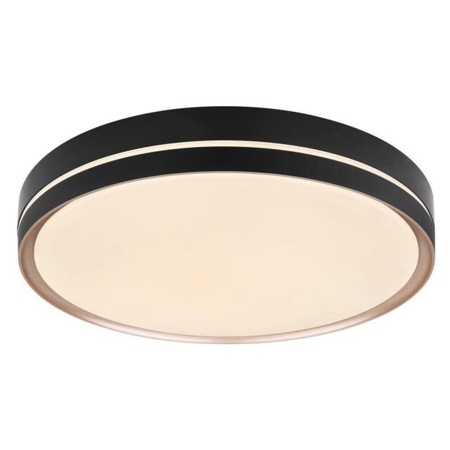 Netlighting Manni Semi Ceiling Light Black 48.5cm LED Dimmable 2700-6500K Remote - image 1