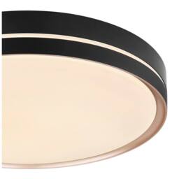 Netlighting Manni Semi Ceiling Light Black 48.5cm LED Dimmable 2700-6500K Remote - thumbnail 3