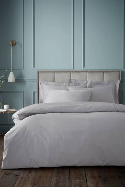 Bianca Egyptian Cotton 180 Thread Count Cotton Duvet Cover Set in Silver - Size: King - image 1