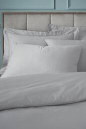 Bianca Egyptian Cotton 180 Thread Count Cotton Duvet Cover Set in Silver - Size: King - thumbnail 2