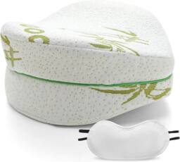 GAVENO CAVAILIA Bamboo Sweetheart Leg Support Pillow in White - thumbnail 2