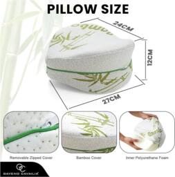 GAVENO CAVAILIA Bamboo Sweetheart Leg Support Pillow in White - thumbnail 4