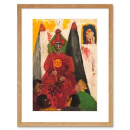 "Artery8 Wall Art Print Crowley The Hierophant Framed in Beige - Size: W7"" x H9""" - thumbnail 1