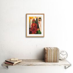 "Artery8 Wall Art Print Crowley The Hierophant Framed in Beige - Size: W7"" x H9""" - thumbnail 2