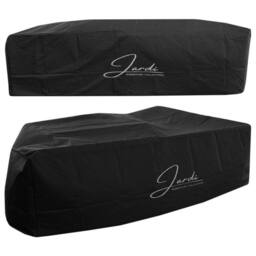 Monstershop Rattan Corner Set With Composite Table - Black - thumbnail 2
