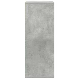 Berkfield Home Decorative Book Cabinet Concrete Grey 34x31x80 cm Engineered Wood - Size: 34 x 31 x 80 cm - thumbnail 5