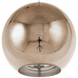 Wyld and Coco Pendant Lamp Gold Glass Globe 1-Light - thumbnail 2