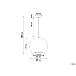 Wyld and Coco Pendant Lamp Gold Glass Globe 1-Light - thumbnail 3