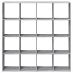 Berkfield Home Book Cabinet Grey Sonoma 137.5x29x137.5 cm Engineered Wood - thumbnail 5
