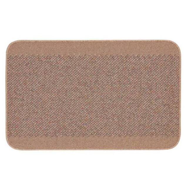 The Rug Shop UK Beige Machine Washable AntiSlip Floor Mat - Size: 57 cm x 90 cm