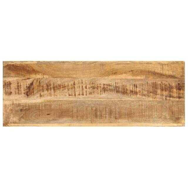 Berkfield Home Beautiful Console Table 110x35x76 cm Solid Mango Wood in Brown - Size: 110 x 35 x 76 cm - image 1