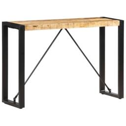 Berkfield Home Beautiful Console Table 110x35x76 cm Solid Mango Wood in Brown - Size: 110 x 35 x 76 cm - thumbnail 2