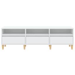 Berkfield Home TV Cabinet White 150x30x44.5 cm Engineered Wood - thumbnail 6