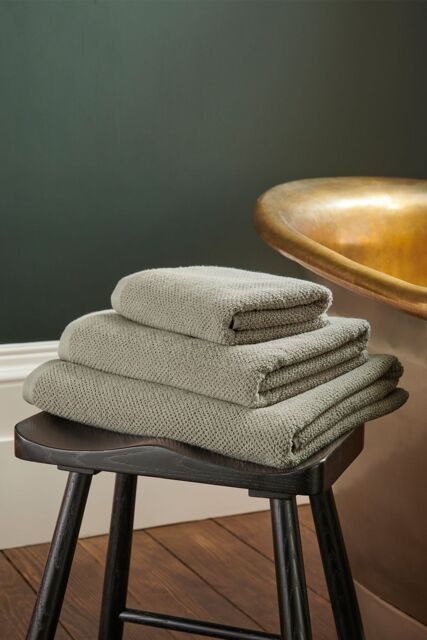 CHRISTY 'Brixton' Luxury Textured 100% Cotton Towels in Stone - Size: Bath Sheet - image 1
