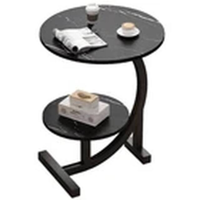 Havendro C-Shaped Compact Side Table in Black - image 1