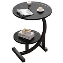 Havendro C-Shaped Compact Side Table in Black - thumbnail 1