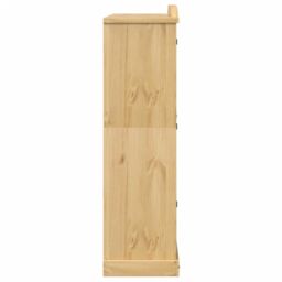 Berkfield Home Wardrobe Corona 151.5x52x186 cm Solid Wood Pine in Brown - thumbnail 5