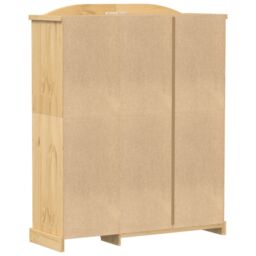 Berkfield Home Wardrobe Corona 151.5x52x186 cm Solid Wood Pine in Brown - thumbnail 6
