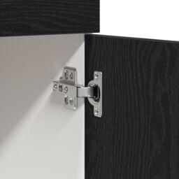 Berkfield Home Black Oak Drawer Base Cabinet - 60x46x81.5 cm Made from Engineered Wood - thumbnail 8
