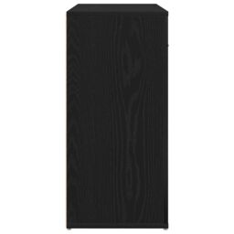 Berkfield Home Sideboard Black Oak 80x33x70 cm Engineered Wood - Size: 80 x 33 x 70 cm - thumbnail 7