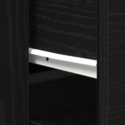 Berkfield Home Sideboard Black Oak 80x33x70 cm Engineered Wood - Size: 80 x 33 x 70 cm - thumbnail 9