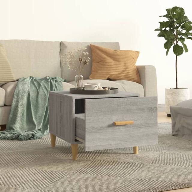 Berkfield Home Sturdy Coffee Tables 2 pcs Grey Sonoma 50x50x40 cm Engineered Wood - Size: 50 x 50 x 40 cm - image 1