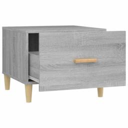 Berkfield Home Sturdy Coffee Tables 2 pcs Grey Sonoma 50x50x40 cm Engineered Wood - Size: 50 x 50 x 40 cm - thumbnail 8