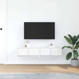 Berkfield Home TV Cabinets 2 pcs White 60x31x25.5 cm Engineered Wood - thumbnail 3