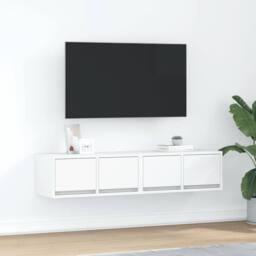 Berkfield Home TV Cabinets 2 pcs White 60x31x25.5 cm Engineered Wood - thumbnail 2