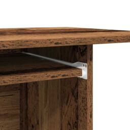 Berkfield Home Computer Desk Old Wood 80x50x75 cm Engineered Wood in Brown - Size: 80 x 50 x 75 cm - thumbnail 8