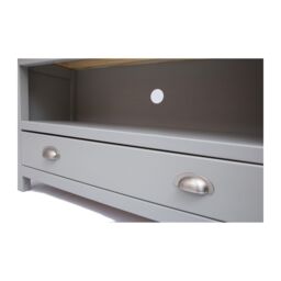 Cabinet Bits Argenta Light Grey 1 Drawer TV Cabinet Chrome Cup Handle - thumbnail 5