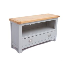 Cabinet Bits Argenta Light Grey 1 Drawer TV Cabinet Chrome Cup Handle - thumbnail 3