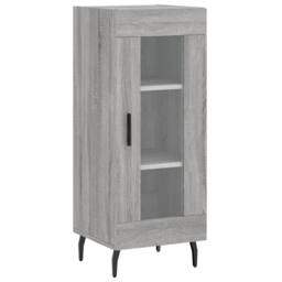 Berkfield Home Sideboard Grey Sonoma 34.5x34x90 cm Engineered Wood - thumbnail 1