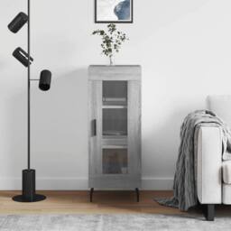 Berkfield Home Sideboard Grey Sonoma 34.5x34x90 cm Engineered Wood - thumbnail 2