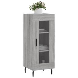 Berkfield Home Sideboard Grey Sonoma 34.5x34x90 cm Engineered Wood - thumbnail 3